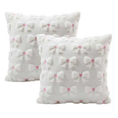 Valentines Day Throw Pillow Covers Soft 18x18 Inch Set of 2 Pillow Cases for March Holiday Home Outdoor Decor