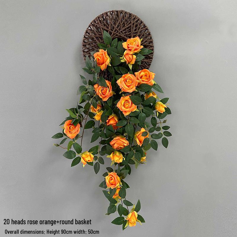 Wisteria Vine Artificial Silk Flower Wall Hanging for Indoor Decoration