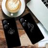 Black TPU Soft Case for Y27 4G, Y35, Y35m+, Y55T 5G Phones - Cross-Line Design