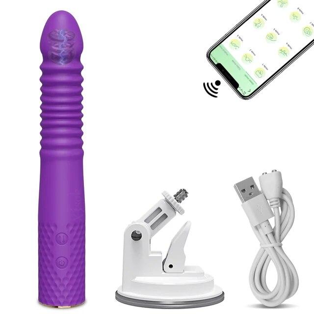 Sex Machine Telescopic Dildo Vibrator Automatic Up Down Massager G Spot Thrusting Retractable Vaginal Toy Female Masturbation