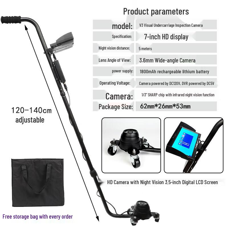 Professional Extendable Vehicle Inspection Camera Mirror