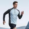 Men’s Active Quick Dry Summer Wear Casual Long Sleeve Shirts Half-zip