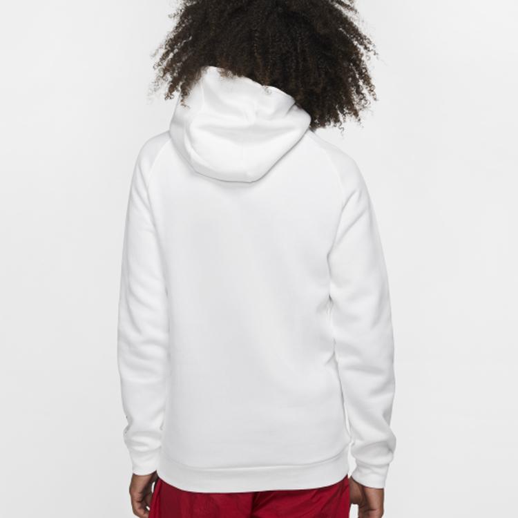 Jordan Jumpman Chimney Print Fleece-Lined Hoodie Men Hoodie White CT4886-100