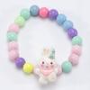 Trendy Cartoon Beaded Bracelet Lovely Princess Style Handmade Wristband Gift for Girls