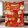 2026 Latest Flannel Blanket | Cozy Throw with Reindeer & Snowman Design, Soft & Warm Polyester, Perfect for Couch, Bed, Office, Travel | Ideal Holiday