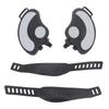 2PCS Exercise Bike Pedals with Straps PP PVC Stainless Steel Universal Adjustable Exercise Bike Pedals Clips for Home Gym Cycling