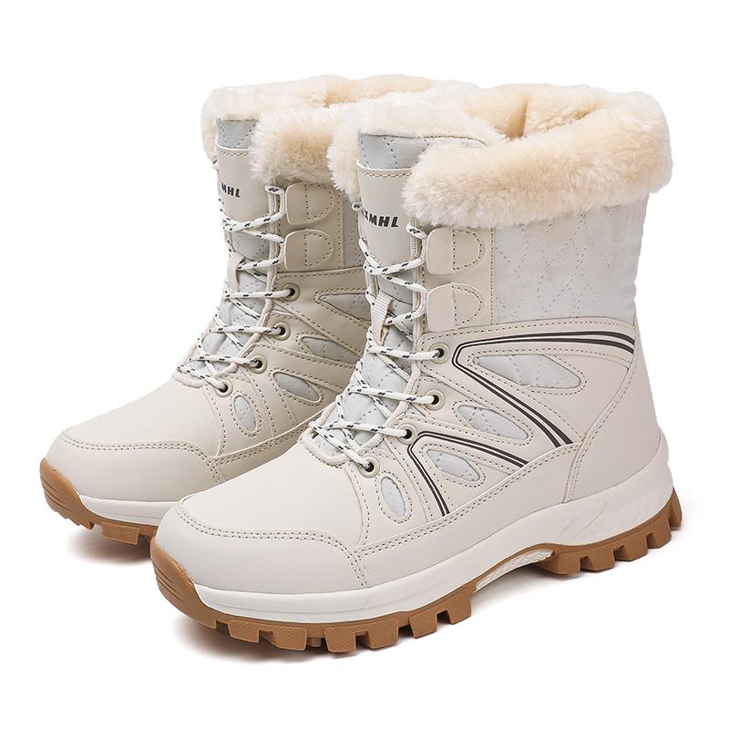 Women's Snow Boots Winter Travel Casual Women's Platform Wear-resistant Cotton Shoes Anti Slip Hiking Work Cold Proof Boots New