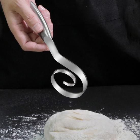Bezešvá metla na těsto z nerezové oceli Dánská metla na těsto pro kváskové pečivo Pizza Pečivo Efektivní míchání Ergonomická rukojeť Vhodná do myčky nádobí Metla na chleba
