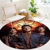 Supernatural Round Area Rug,Carpet Rug for Living Room Bedroom Sofa Playroom Decor,Non-slip Floor Mat