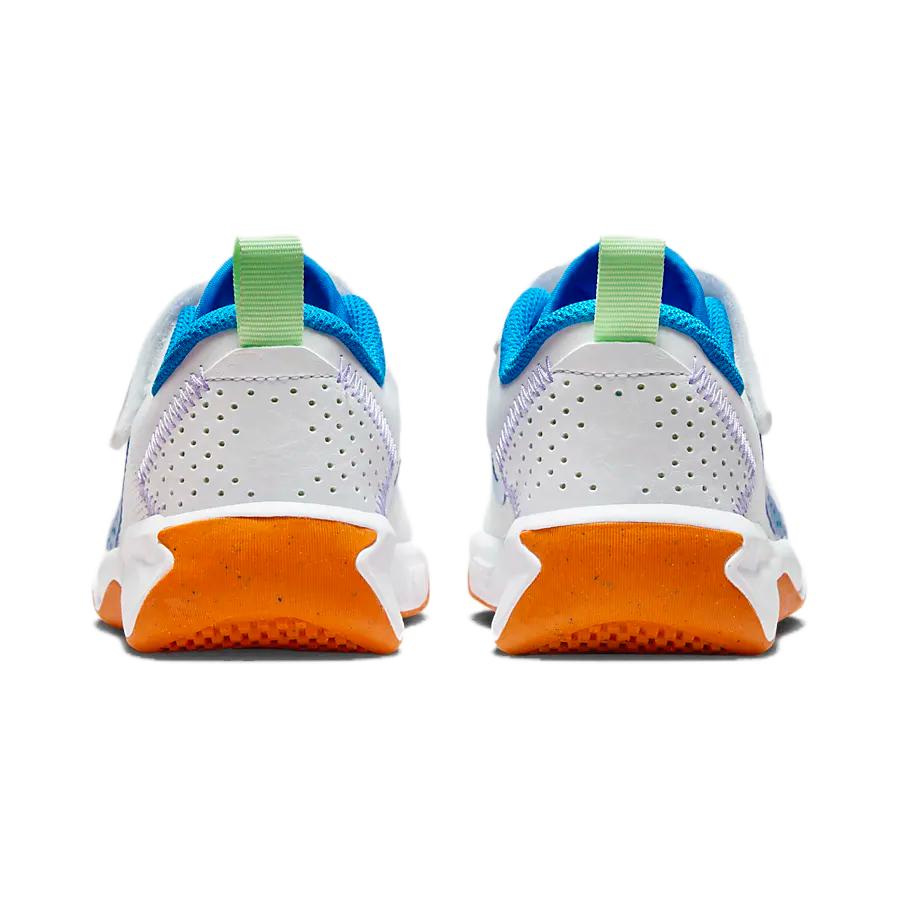 Nike Omni Víceúčelové hřiště PS Bílá Foto Modrá Dětské Tenisky Parně Zelená Totálně Oranžová DM9026-107