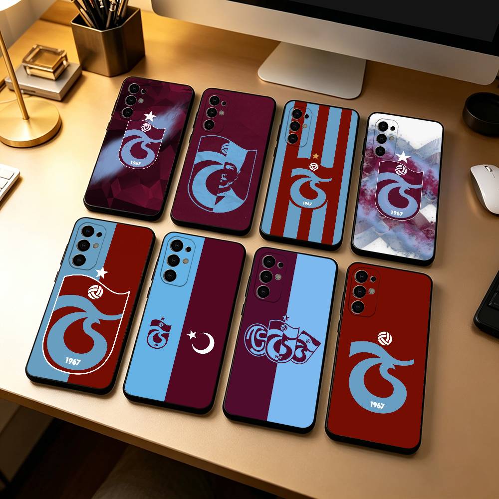 Coque de téléphone T-Trabzonspor pour Samsung S25, S24, S21, S22, S23, S30, Ultra, S20, Plus, Fe, Housse noire en silicone souple