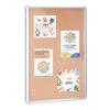 36"x24" Enclosed Cork Board with Aluminum Frame Lockable Bulletin Board