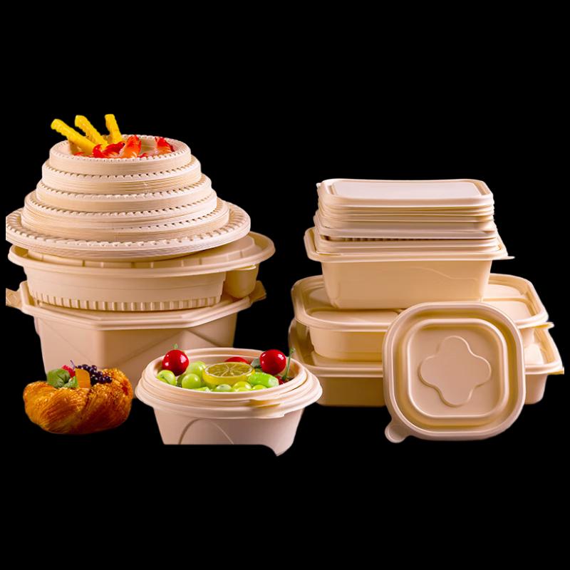 Biodegradable Disposable Round Bowls with Lids