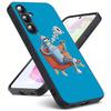 Cute Futuramas For Kid For Samsung Galaxy S25 S24 S23 Ultra S22 S21 Plus S20 Black Soft Silicone Protective Case
