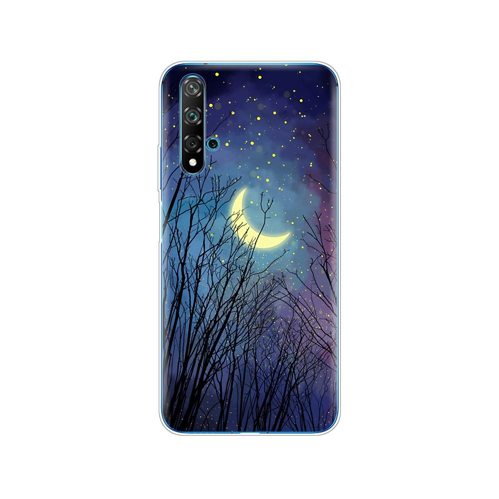 Dla Huawei Nova 5T Case miękka TPU tylna silikonowa obudowa telefonu dla Nova5T 5 T YAL-L21 6.26 ''fundas coque zderzak