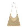 Spring new fashion shoulder portable armpit bag mobile phone bag woven bag women's popular bag women