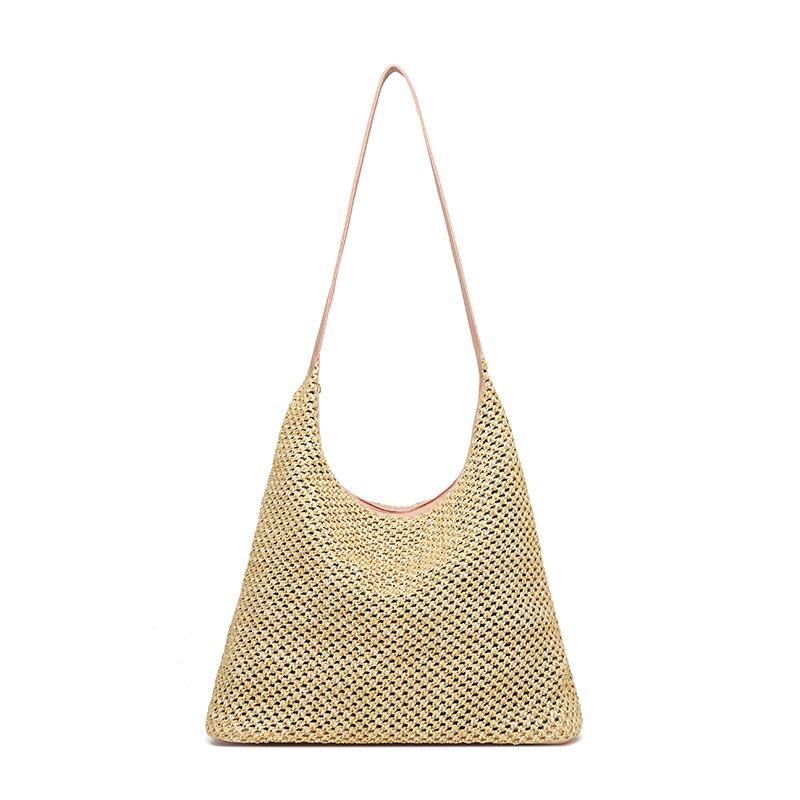 Spring new fashion shoulder portable armpit bag mobile phone bag woven bag women's popular bag women