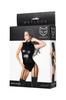Erotic Shiny Black Latex Wetlook Bodysuit Women's Lingerie Size Xl