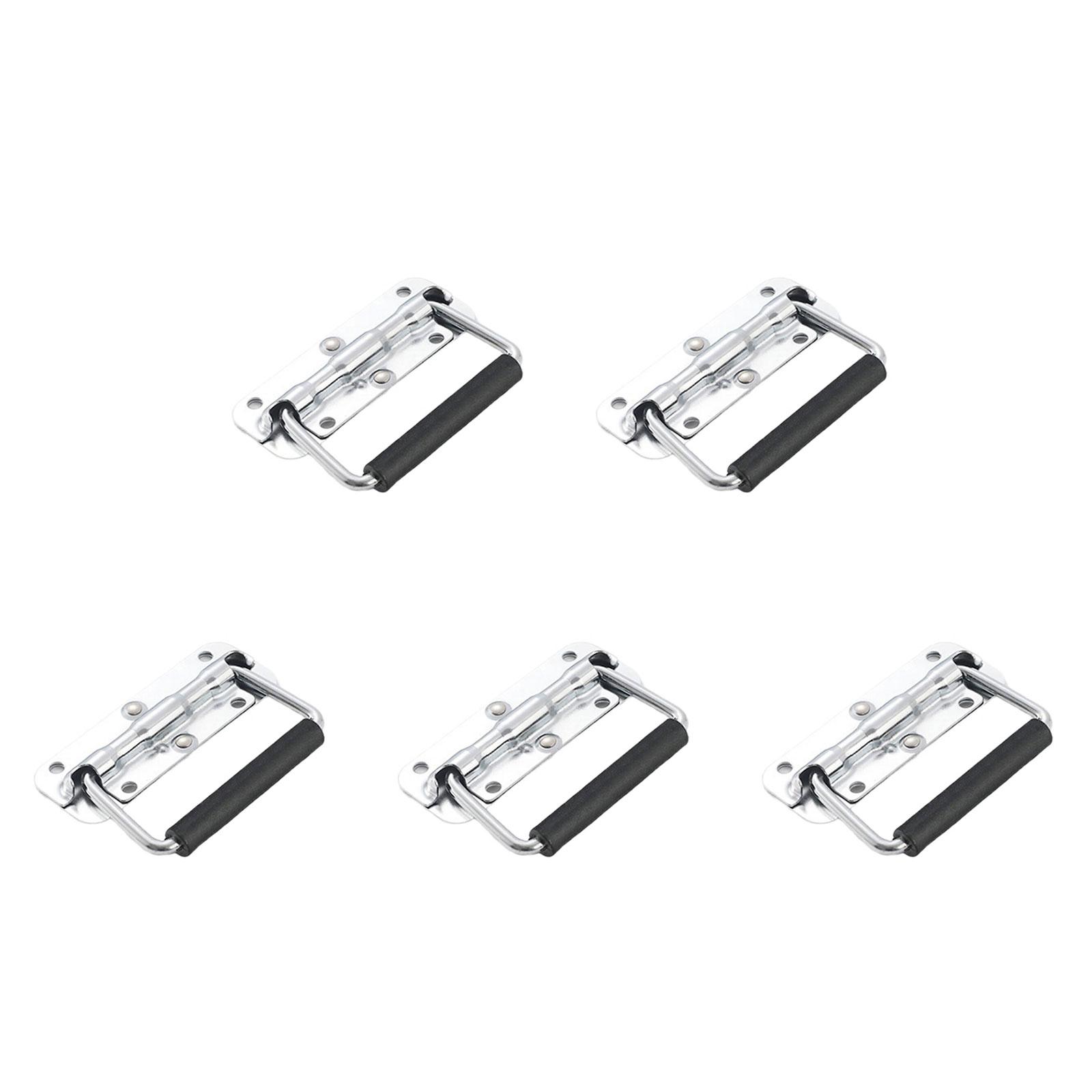 

Набор из 5 подпружиненных складных ручек Складные ручки с пружиной Компактные конструкции Ручка для ящиков для хранения и ящиков для инструментов 2