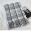 Luxury Plaid Scarf Winter Warm Cashmere Women Long Bandana Pashmina Foulard Female Scarves Tassel Shawl and Wraps