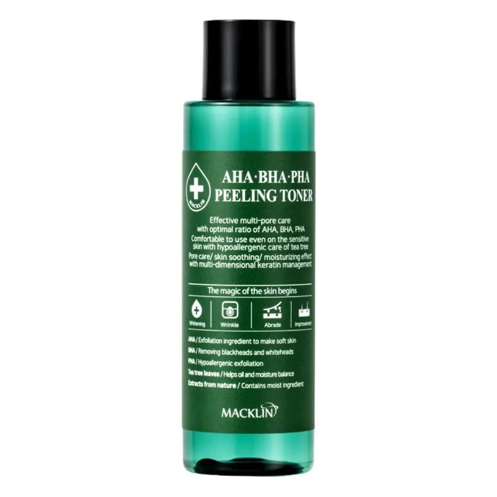 Macklin Cosmetic AHA BHA PHA Toner 150ml x 2 Gentle Exfoliating Tea Tree Soothing