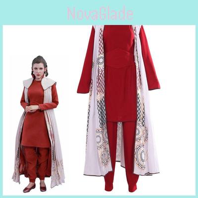 Star Wars Princess Leia Cosplay Costume Set With Polyester Fabric For Halloween