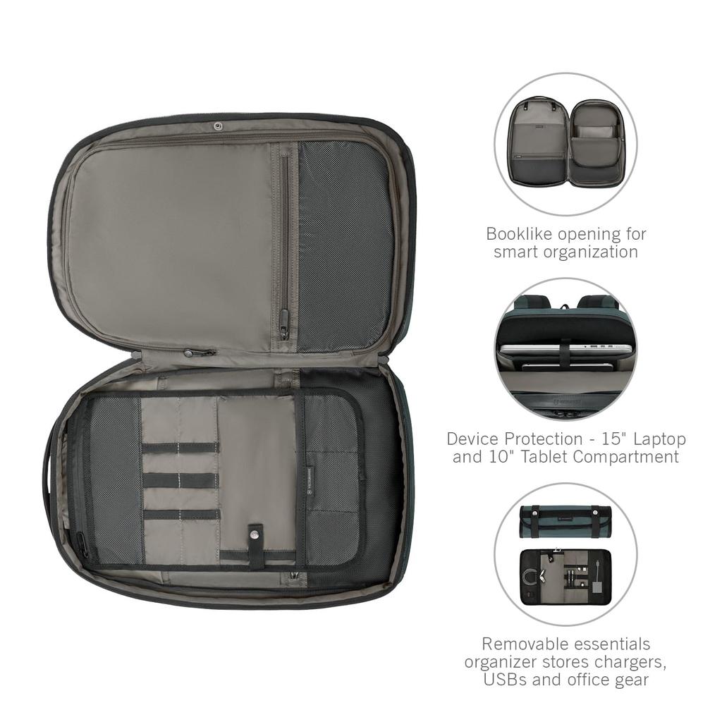 Victorinox Altmont Professional Deluxe Travel Laptop Backpack with Detachable Lightweight and Ideal for Business Trips and with Dedicated Compartment