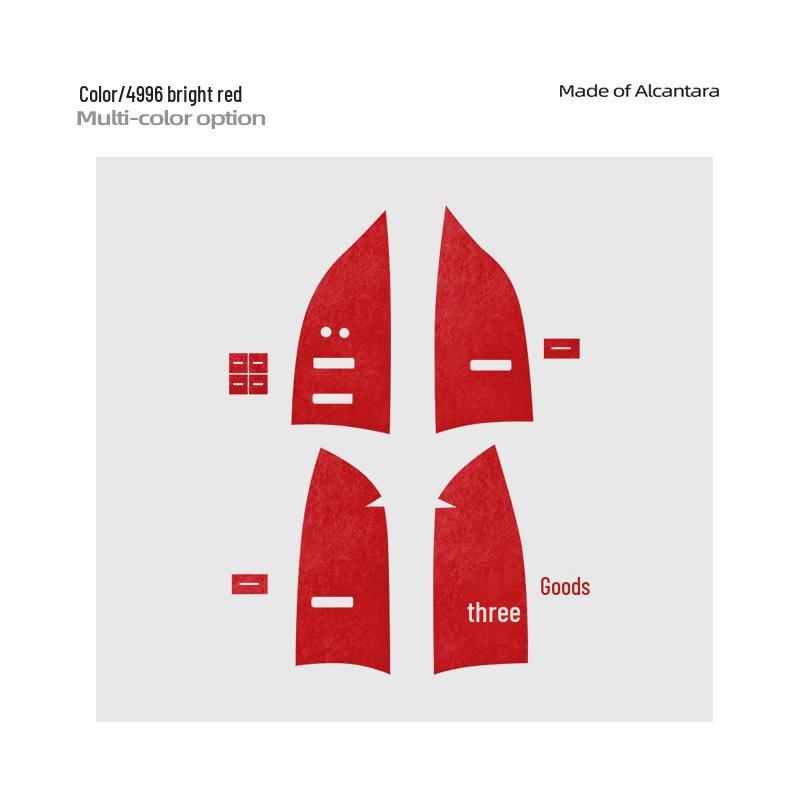 Zeekr 7X Alcantara Suede Window Lift Panel Ultra-Thin Sticker for Interior Button Decoration