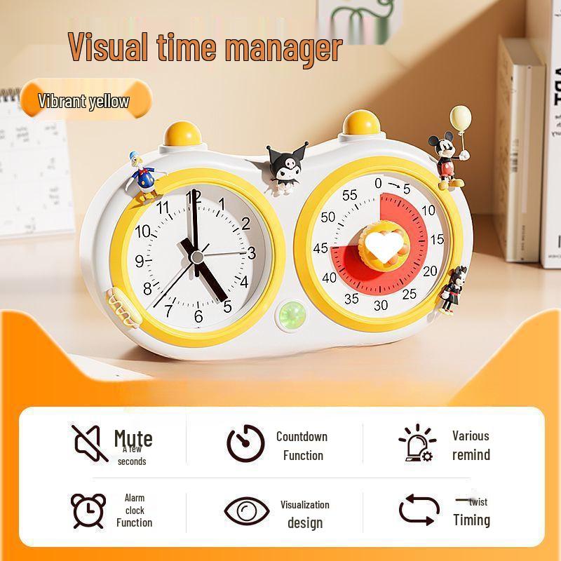 Student Visual Timer: Silent Alarm Clock & Homework Time Manager for Self-Discipline