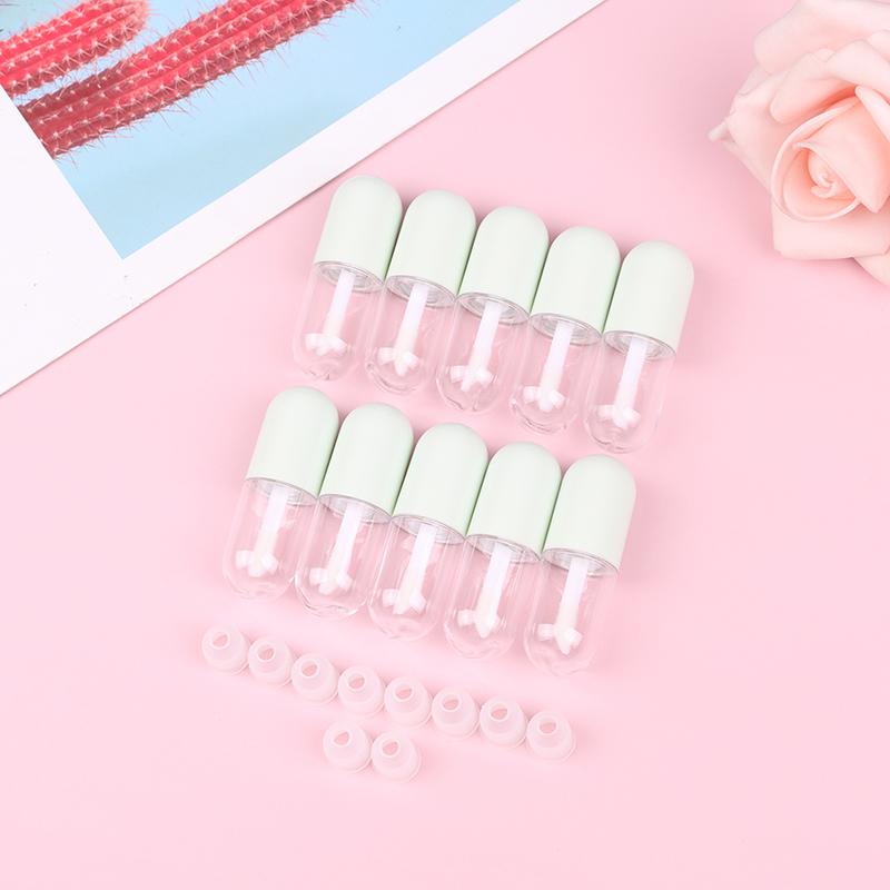 

10 шт 5 мл мини-тюбик для блеска для губ пустой многоразовый контейнер для губной помады косметический макияж зелёный