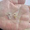 Gold & Silver Alloy 3D Rhinestone Star Nail Art Pendants