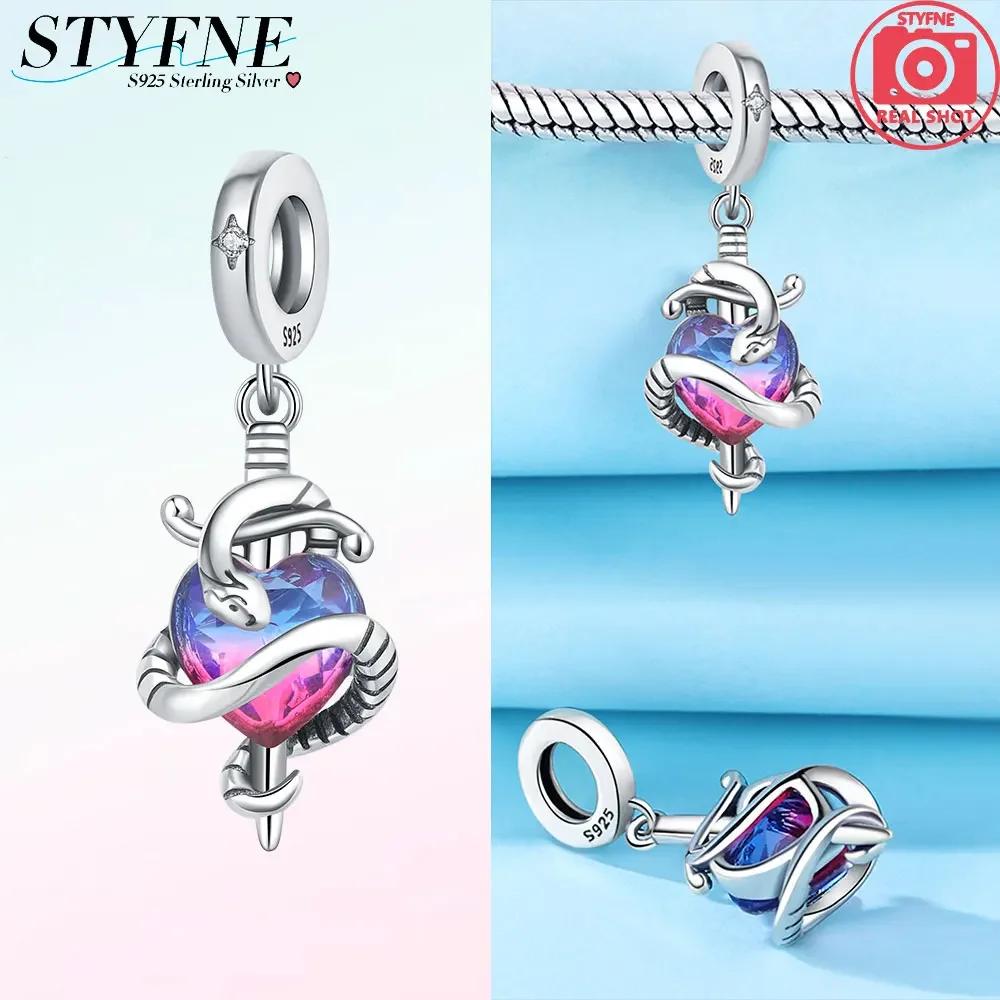 Copper Cute Magic Hat Rabbit Holding Heart And Red Snake Charm Beads Fit Original Bracelet For Diy Making Jewelry