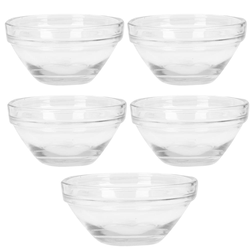 1/3/5pcs Acrylic Face Mask Essential Oil Bowl Transparent Cosmetic Beauty Salon DIY Stirring Bowl Makeup Skin Care Applicator