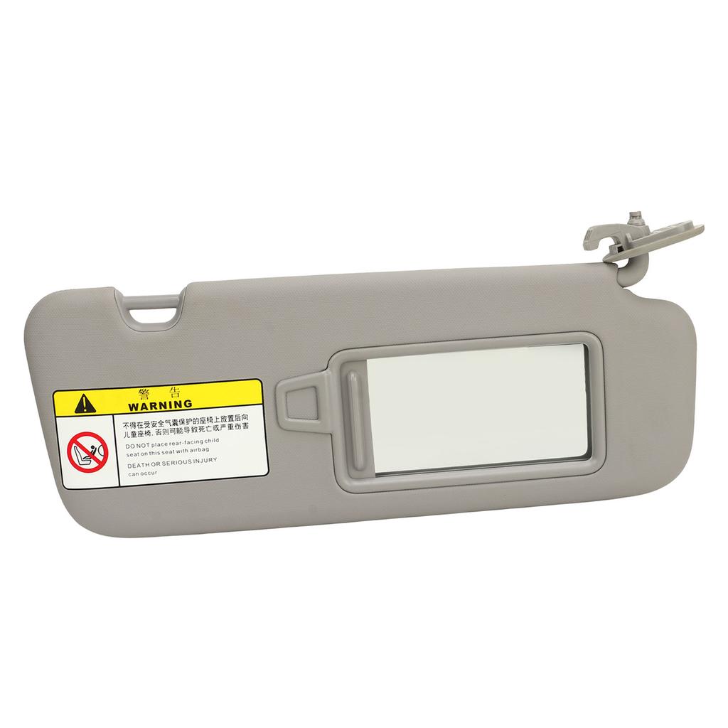 Passenger Side Sun Visor with Mirror 85220 F0100TTX for Elantra AD 2016 To 2019 Grey