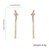 1 Pair of Luxurious Snake Tassel Pendant Earrings for Women, Gold Long Tassel Earrings, Fashionable Party Women's Aesthetic Jewelry