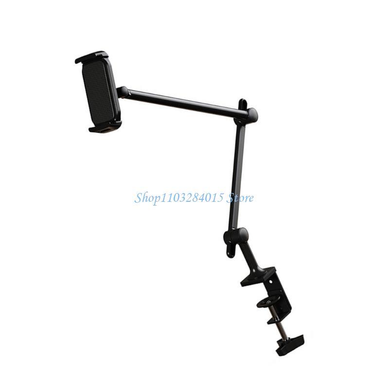 Height Adjustable Tablets Holder with Ball Joint Swivels Universal Desk Mount for 4.7-12.9Inch Devices Metal Base