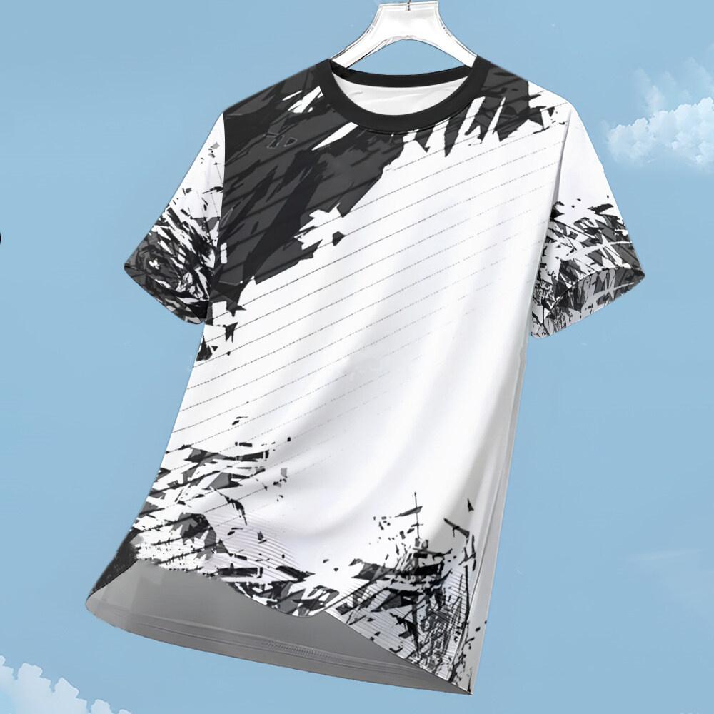 3D Print Sports Quick-dry Breathable Men Women T-shirt Outdoor Street Casual Run Simple Fitness Short Sleeve Top Clothing Summer