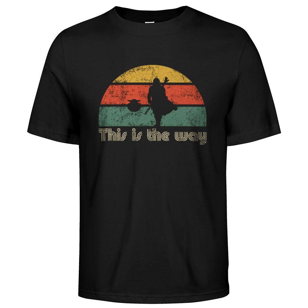 Jedi The Retro Way Graphic Street Casual Style Fashion Tee Men Women Adults Children Boy Gril Kids Parent Child Cotton T shirt