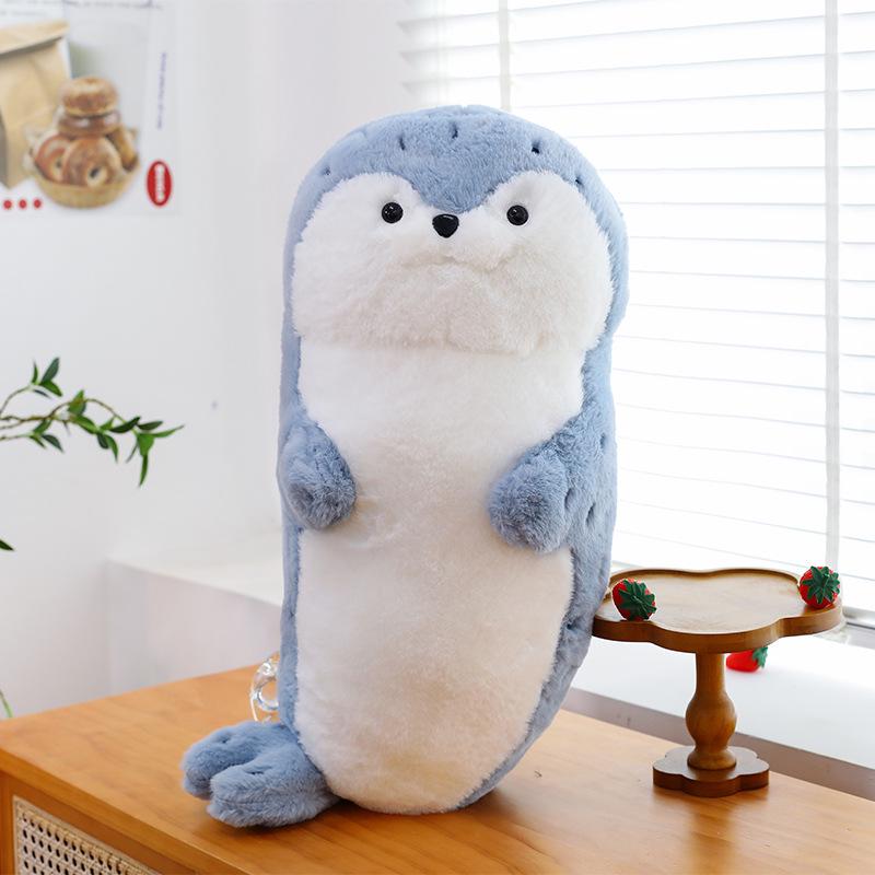 Super Soft Large Sea Otter Plush Pillow - Cute Bed Backrest & Sleeping Toy