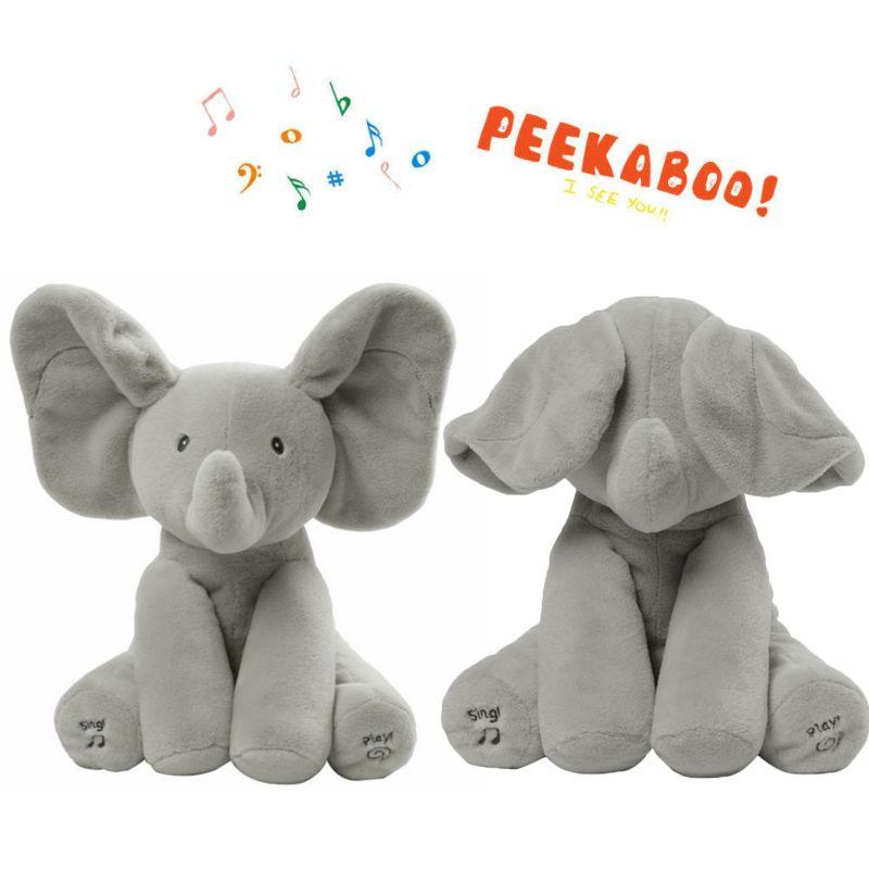 

Peekaboo Animated Talking And Singing Elephant Baby Kids Educational Gifts