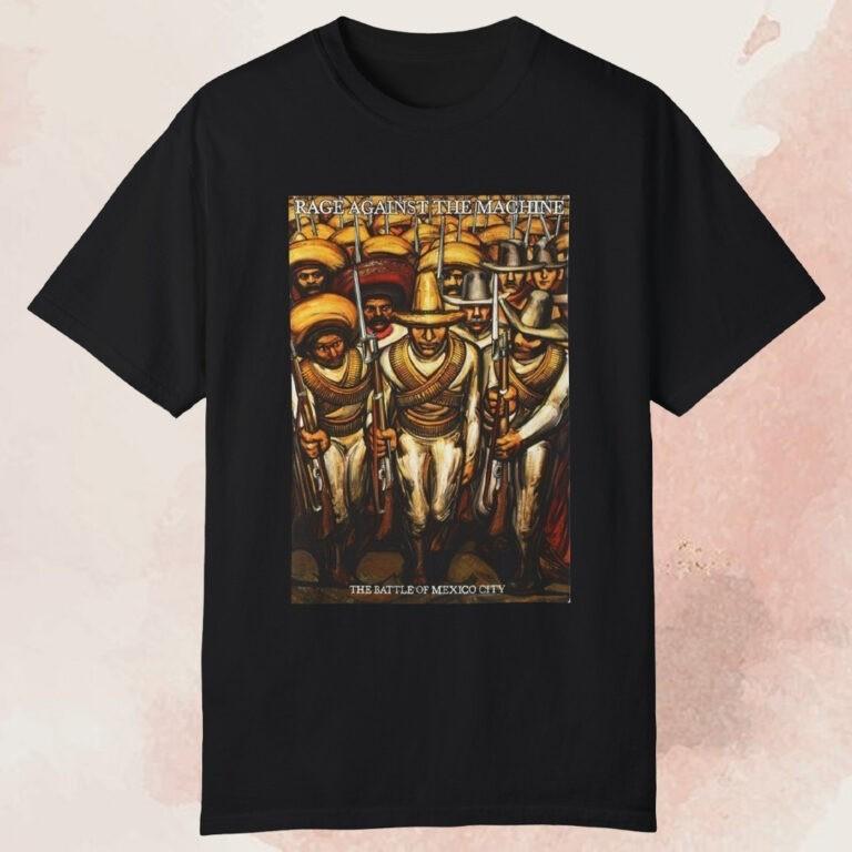 Retro Rage Against The Machine The Battle Of Mexico City Unisex Tee S-5XL Unisex T-Shirt XXXL