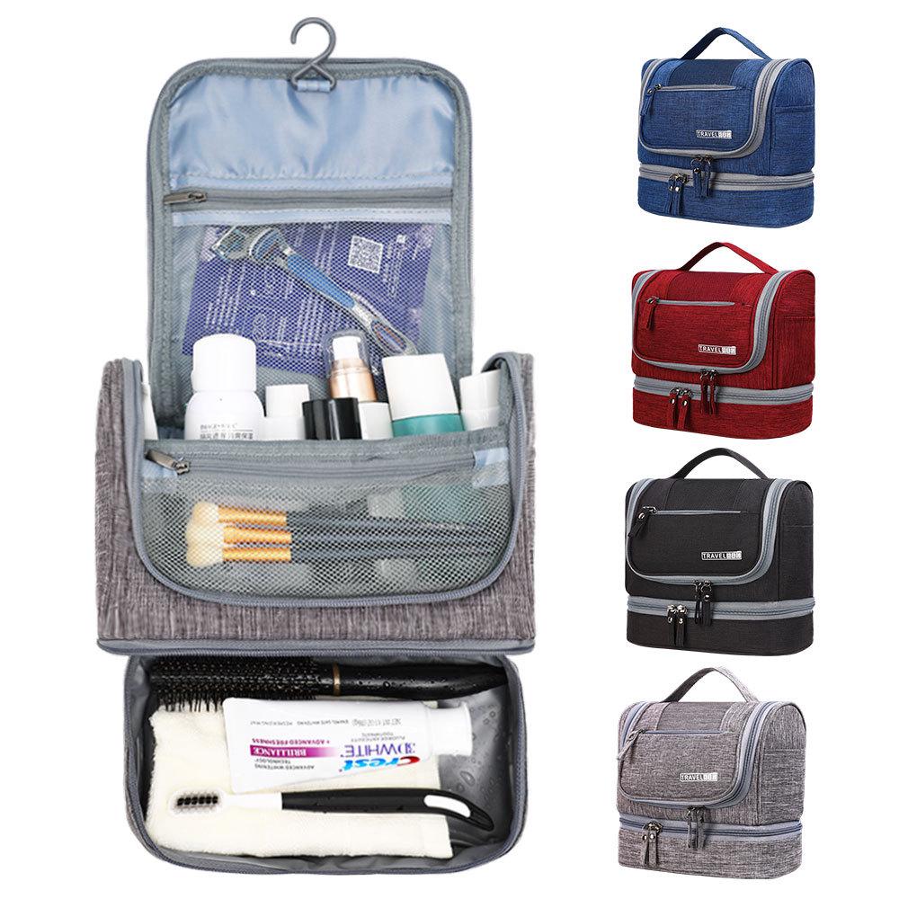 Waterproof Cationic Toiletry and Makeup Bag for Men and Women - Portable Wet/Dry Storage for Business Trips