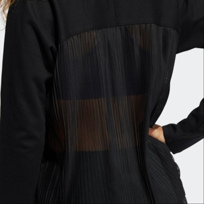 (WMNS) adidas Dance Layering Splicing Yoga Exercise Round Neck Black Hoodie Women's GP4688
