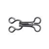 100pcs Sewing Hook And Eye Latch Set 11.5-17mm Large Hooks And Eyes Closure For Bra Clothing Trousers Skirt Sewing DIY Craft