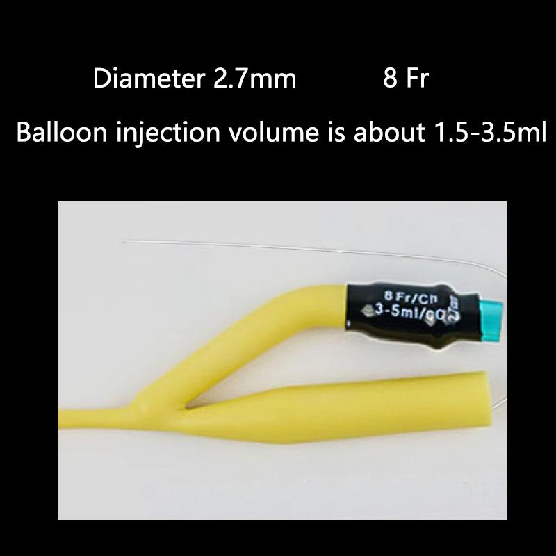 1pcs 2/3 Chamber Latex Catheter Silicone Coated Sterilized Urethral Catheter Male/Women/Children Urinary Catheter