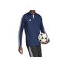 Adidas Retro Sports Stand Collar Zip Long Sleeve Jacket Men Jackets Blue HS3503