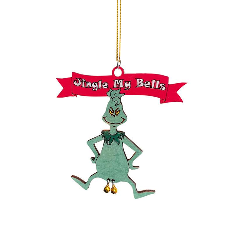 

Cheerful Jingle My Bells Santa Butt Bell Ornament | Lightweight Sturdy Reusable Holiday Party & New Year Home Hanging Decor Material- Acrylic