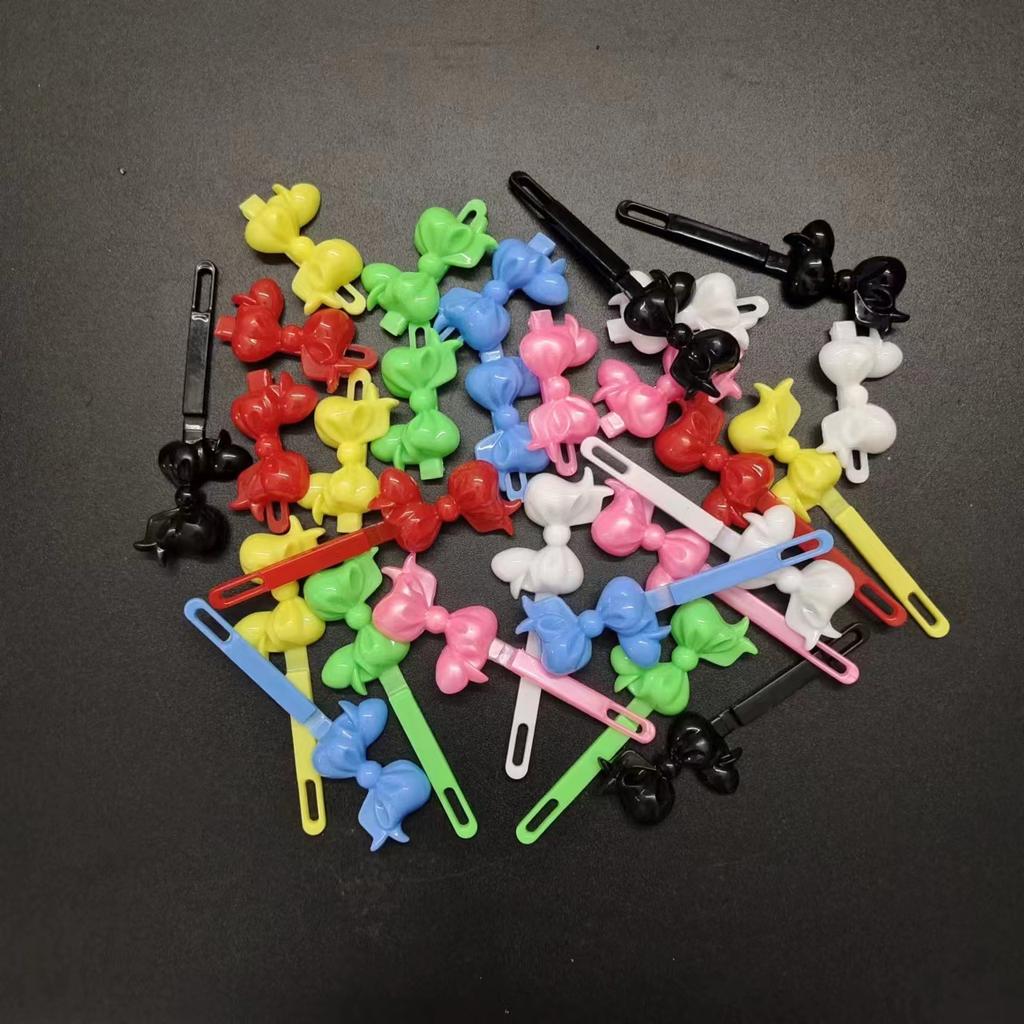 10 Stück/Los Bunte Blume Schleife Haarklammer Kunststoff Haarnadel Rosa Rot Haarspange Haarspangen Schnappspange Für Mädchen Haarschmuck