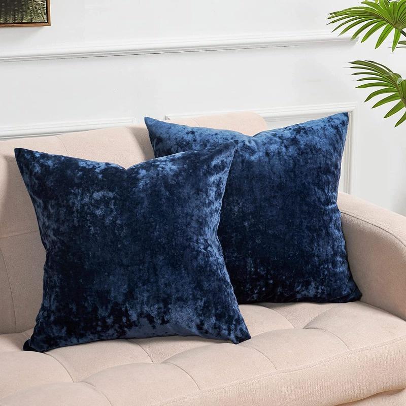 1pcs 45x45cm Velvet Plain Solid Color Pillow Cover Nordic Style Throw Pillow Case Fashion Home Decoration Cushions Covers