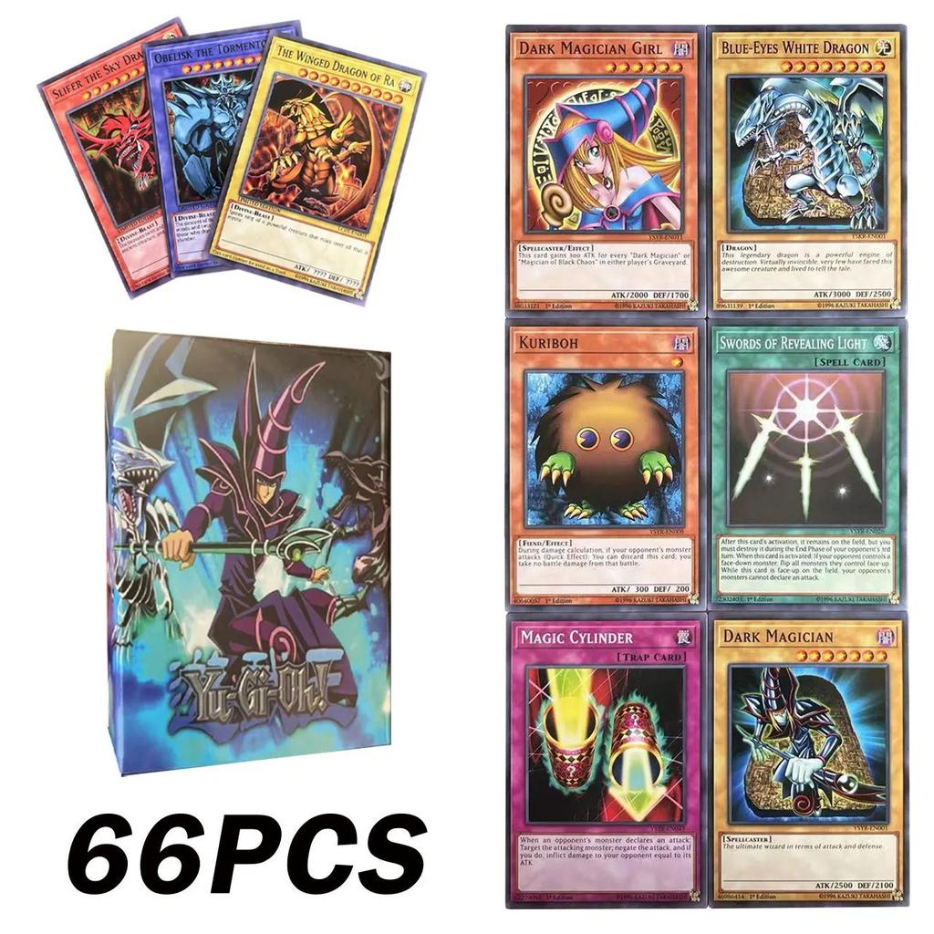 Yu-Gi-Oh Anime Style Cards Blue Eyes Dark Magician Exodia Obelisk Slifer Ra Yugioh DM Classic Proxy DIY Card Kids Gift